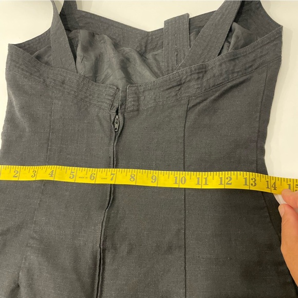 Blume Size 8 Black Dress Viscose Linen Blend, Adjustable Straps Made in Canada - Picture 14 of 15